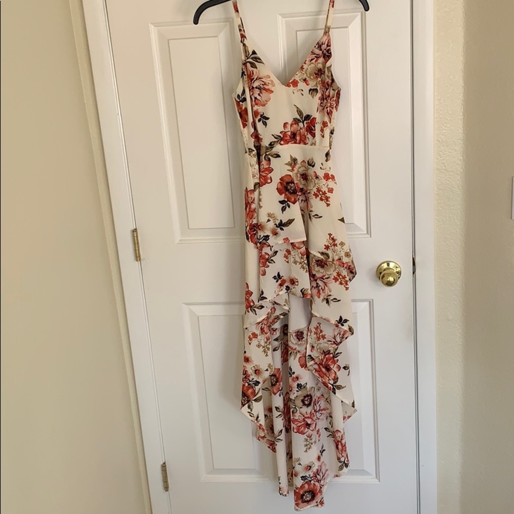 High-Low Spring/Summer Floral Dress
